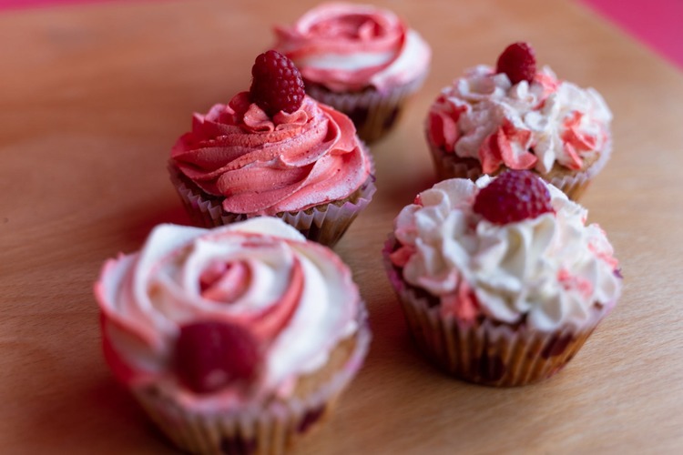 Raspberry and Vanilla Cupcakes